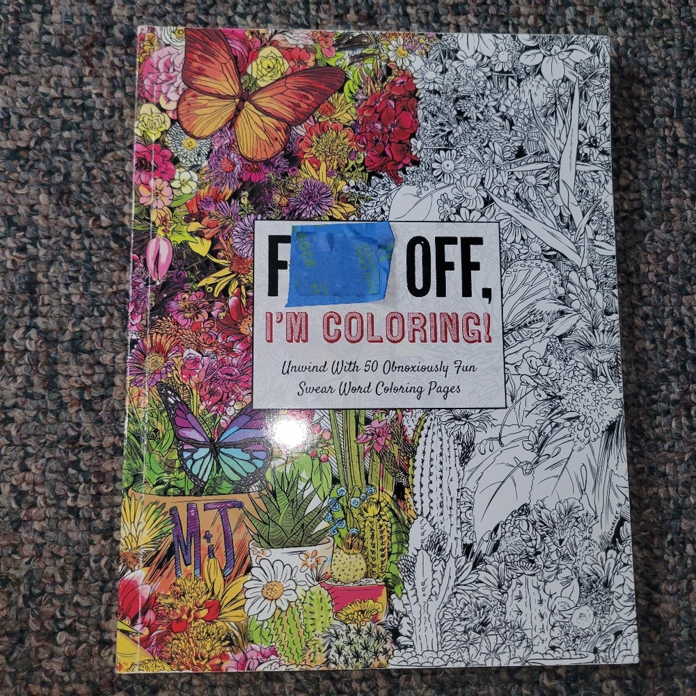 Colorful Swear Word Coloring Book